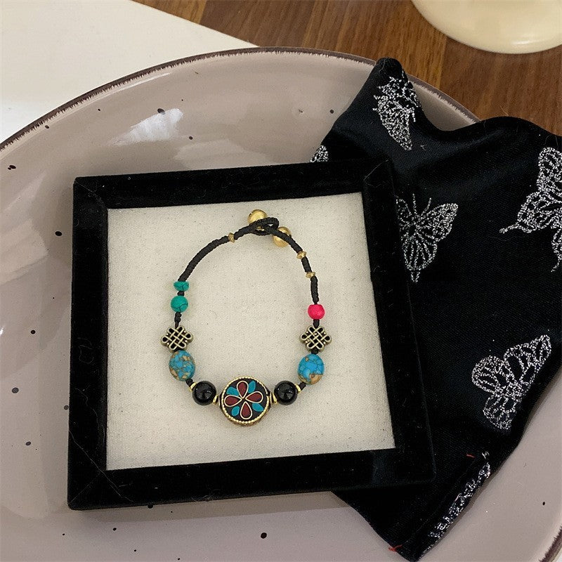Alternate view: Women's retro bead bracelet