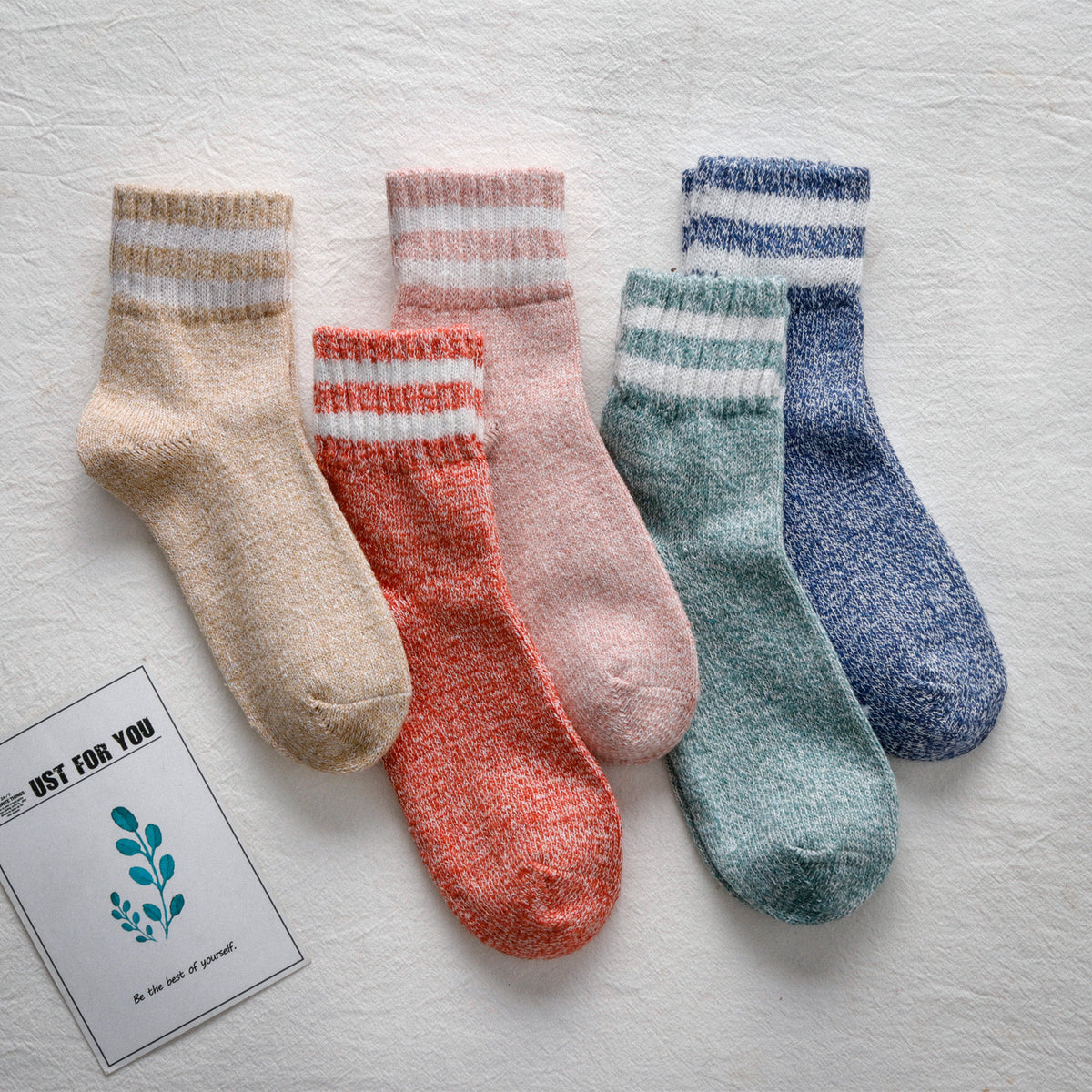 Unisex thick wool socks -pair pack