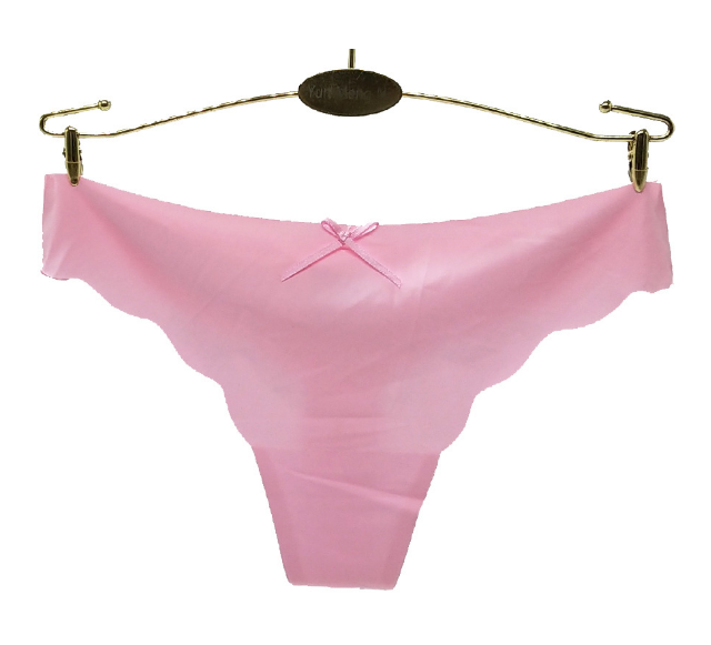 Women's pink seamless thong