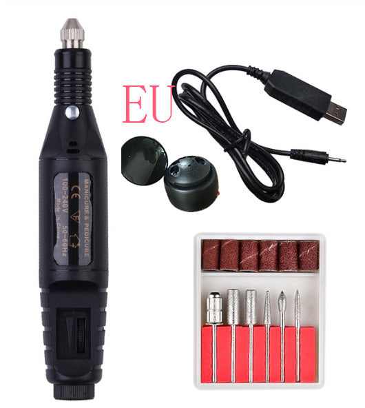 Electric black set nail drill pen