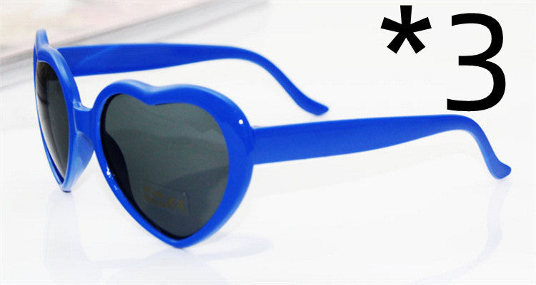 Women's heart light sunglasses