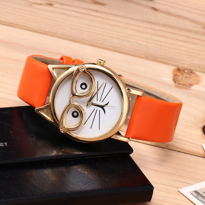 Kids orange cartoon watch