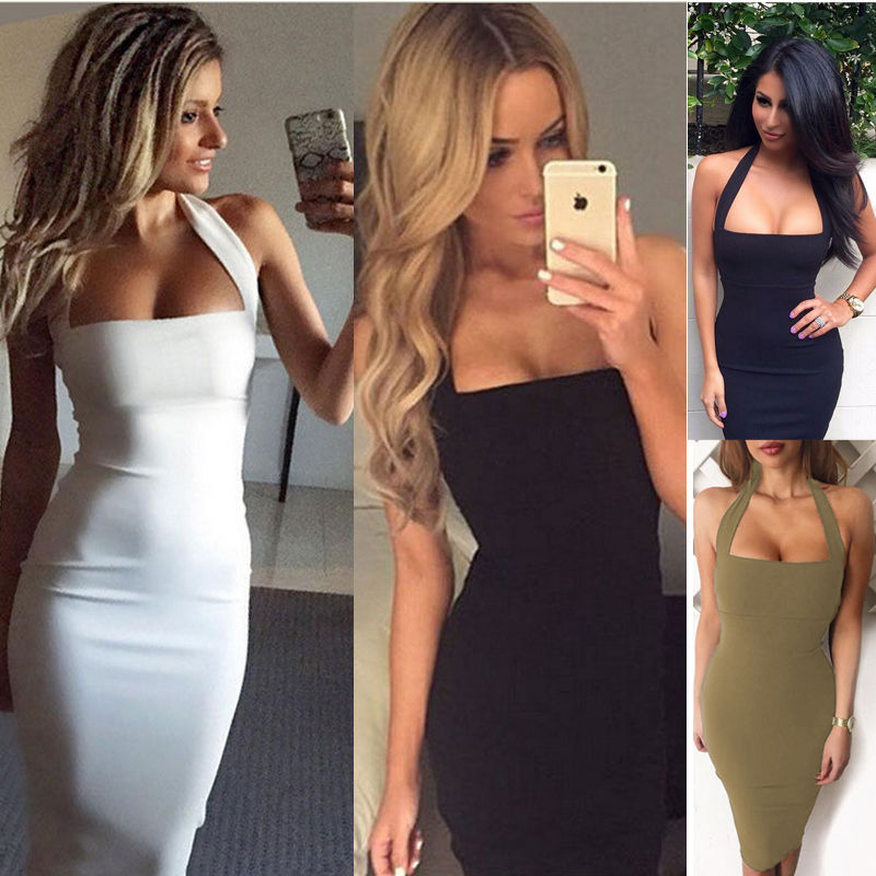 Alternate view: Women's halter neck dress