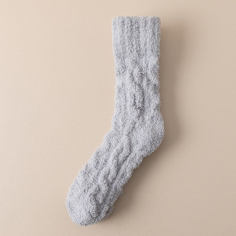 Thick Fuzzy Coral Fleece Socks - view 13