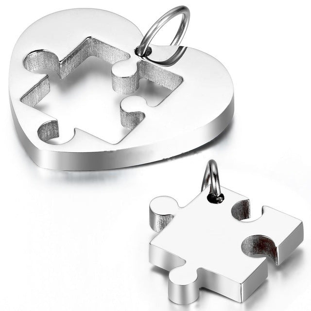 Unisex silver pendant necklace