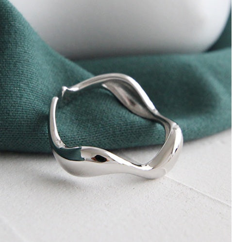 Women's S925 wavy ring