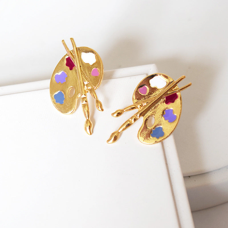 Alternate view: Women's simple stud earrings
