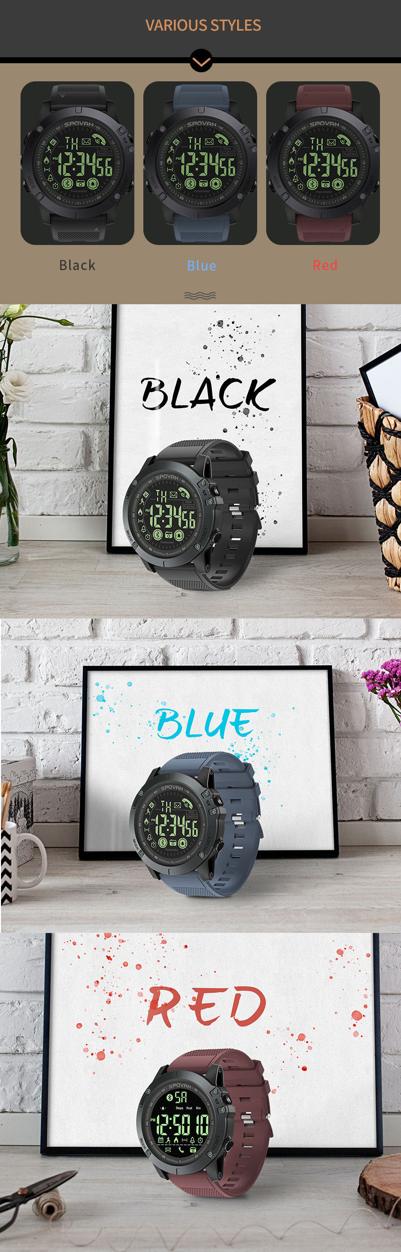 Women's bluetooth smart watch