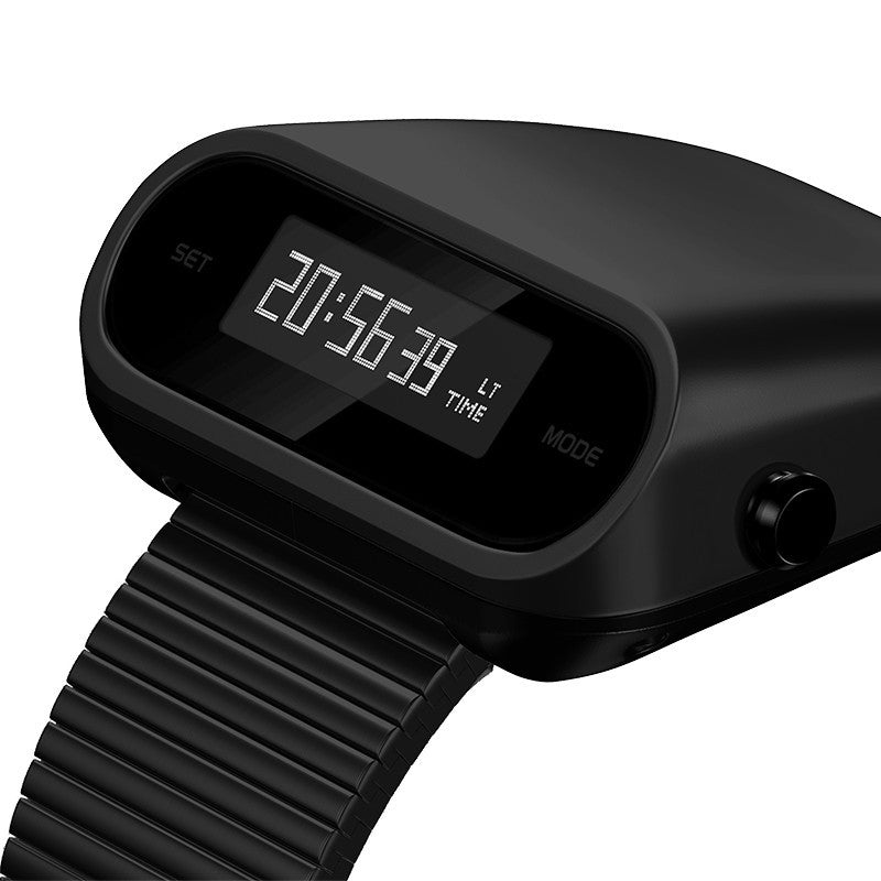 Unisex black multifunction watch