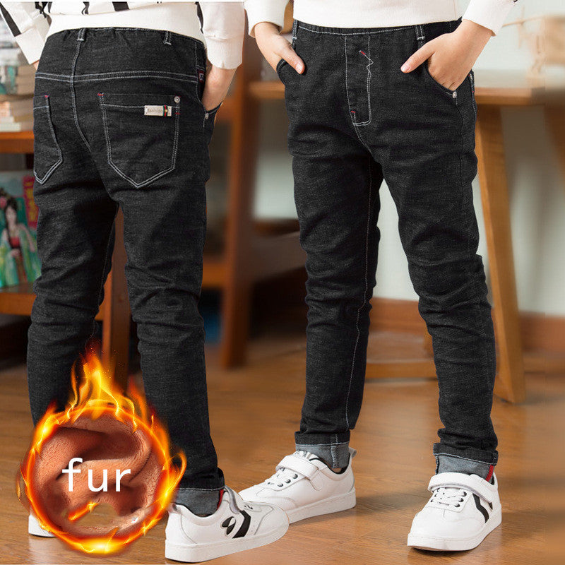 Boys fleece lined jeans