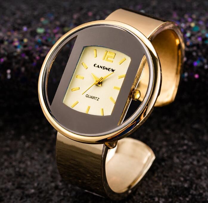 Women's gold bracelet watch
