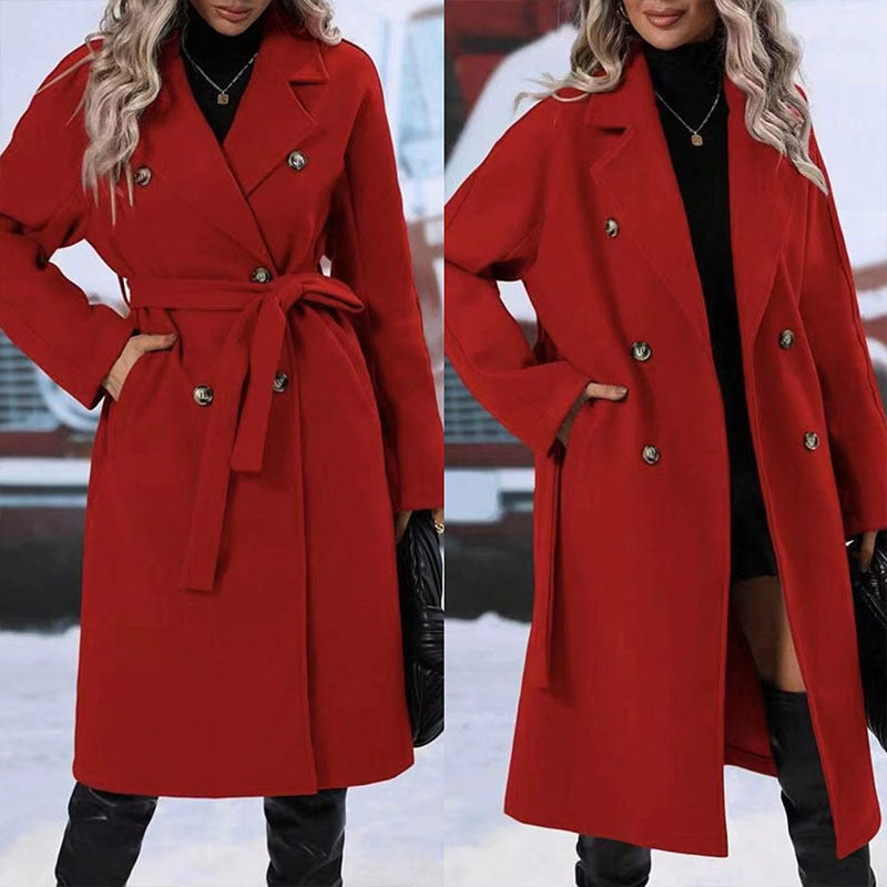 Alternate view: Women's double breasted trench coat