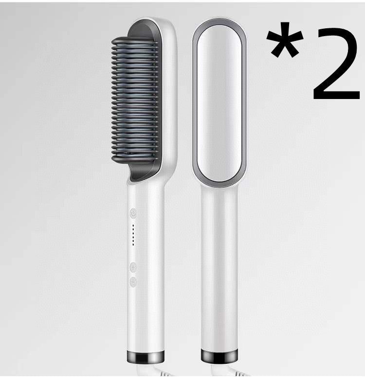 Unisex 2 in 1 hair straightener comb