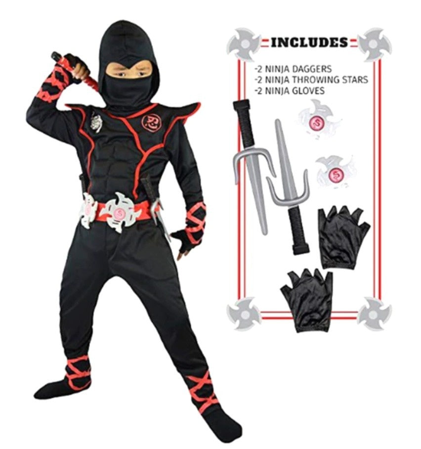 Boys red fancy dress outfit