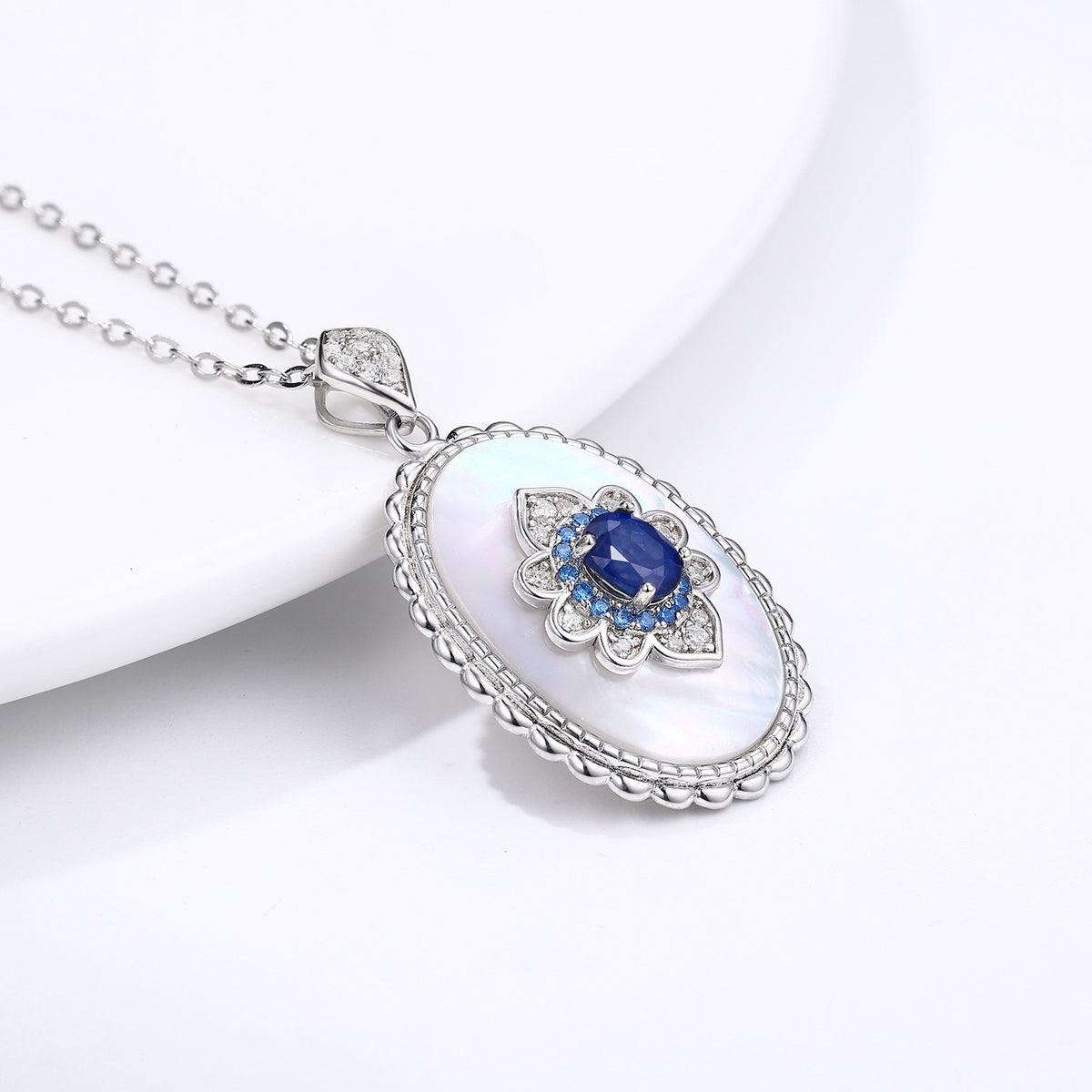 Alternate view: Women's sapphire pendant