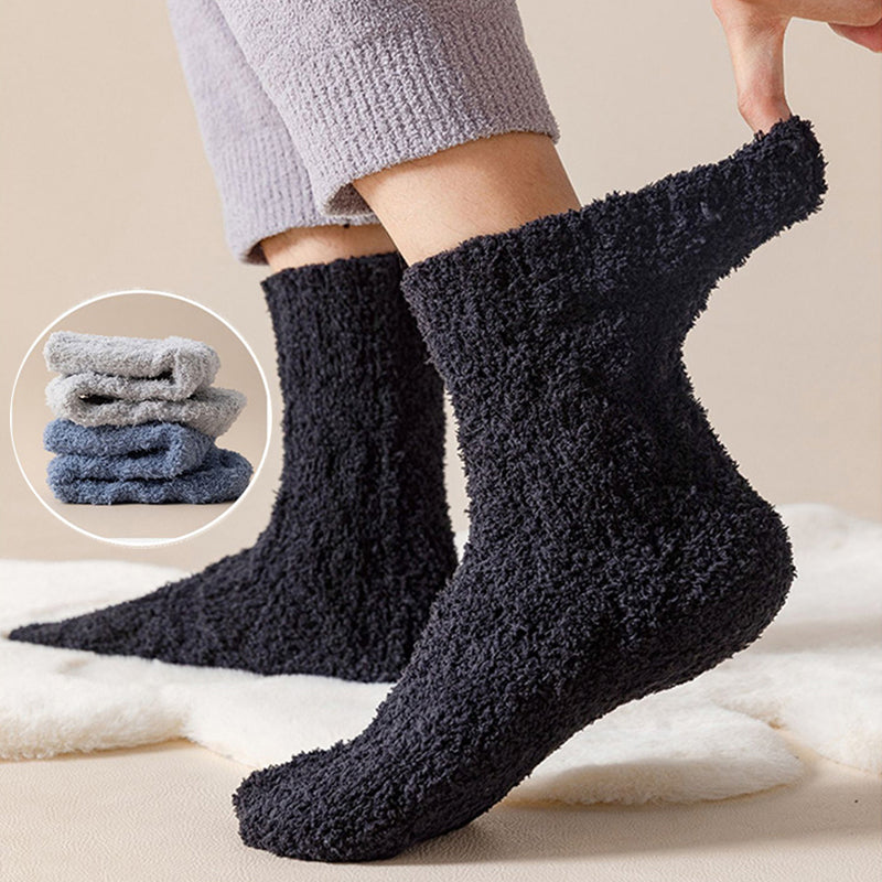 Thick Fuzzy Coral Fleece Socks - view 2