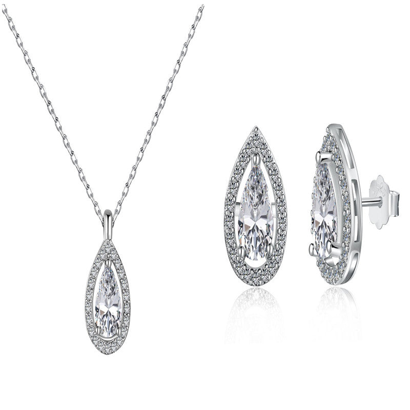 Women's silver S925 sterling silver jewelry set