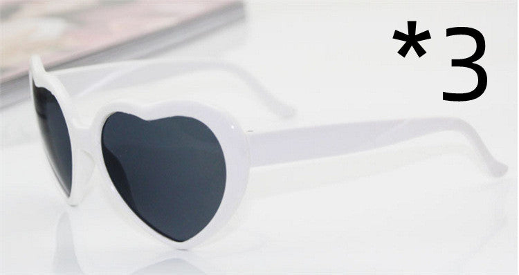 Women's heart light sunglasses