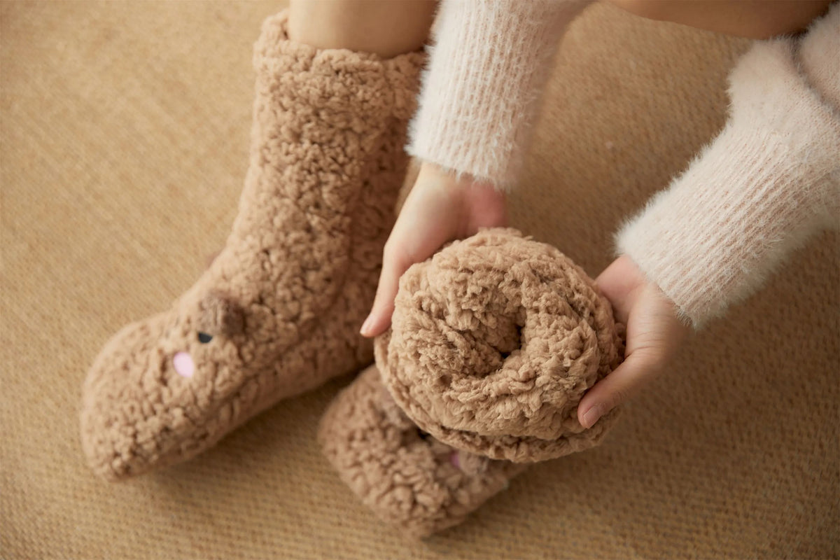 Women's Warm Fuzzy Slipper Socks - view 5
