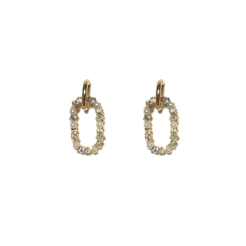 Women's 925 silver geometric earrings