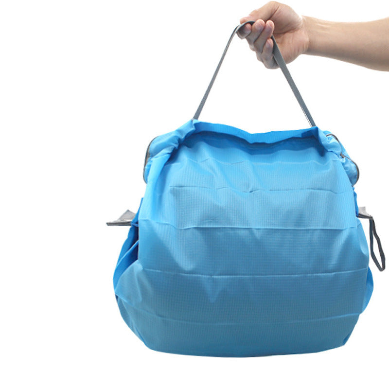 Unisex sky blue foldable backpack