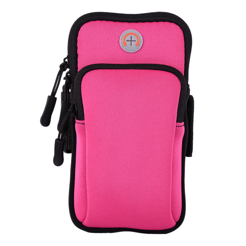 Unisex red running arm bag