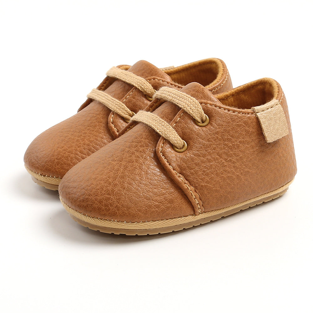 Kids dark brown baby casual shoes