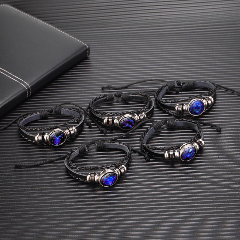 Alternate view: Unisex zodiac constellation bracelet