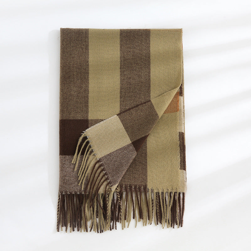 Women's brown autumn & winter scarves