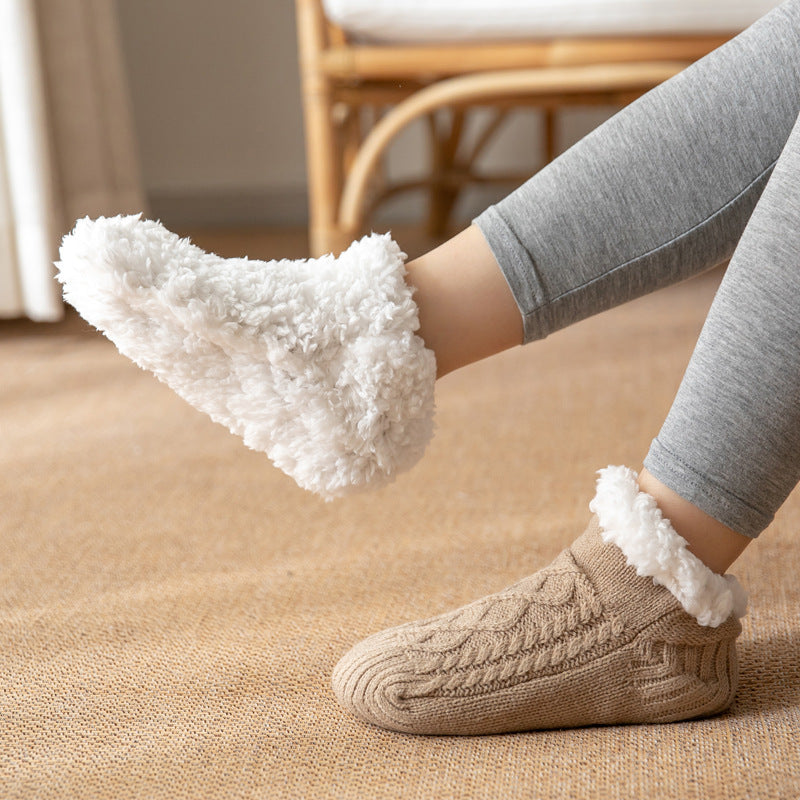 Knitted Plush Non-Slip Socks - view 2