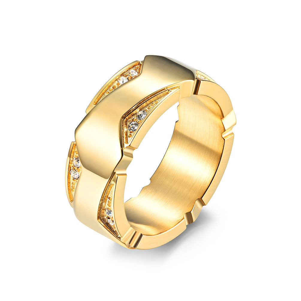 Unisex gold hipster rings