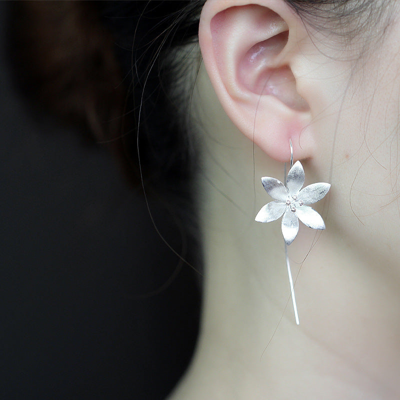 Women's lotus flower earrings