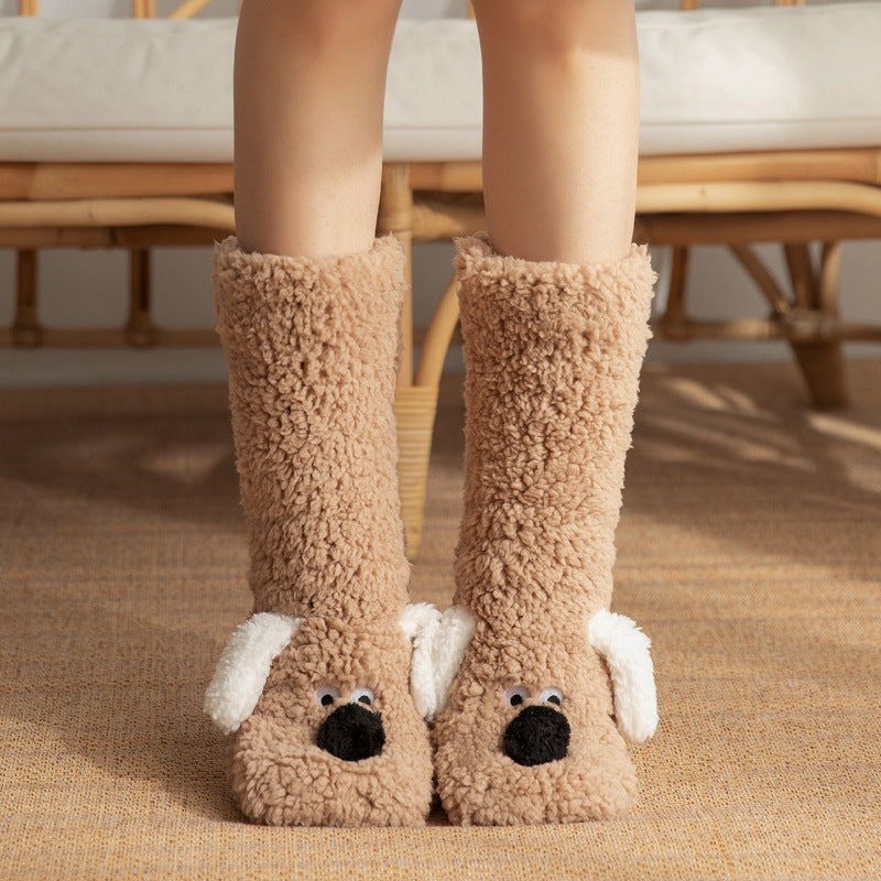 Cute Dog Plush Non-Slip Socks - view 8