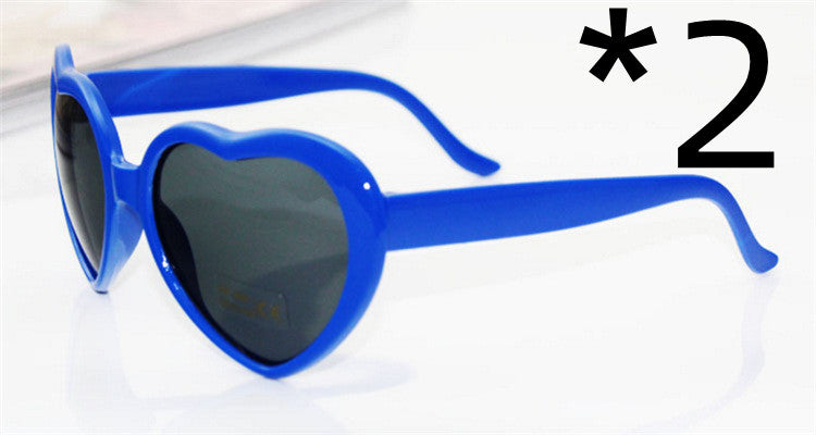 Women's heart light sunglasses