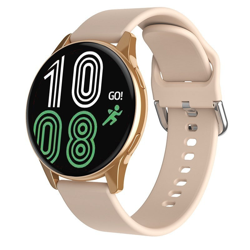 Unisex tape gold round smart watch