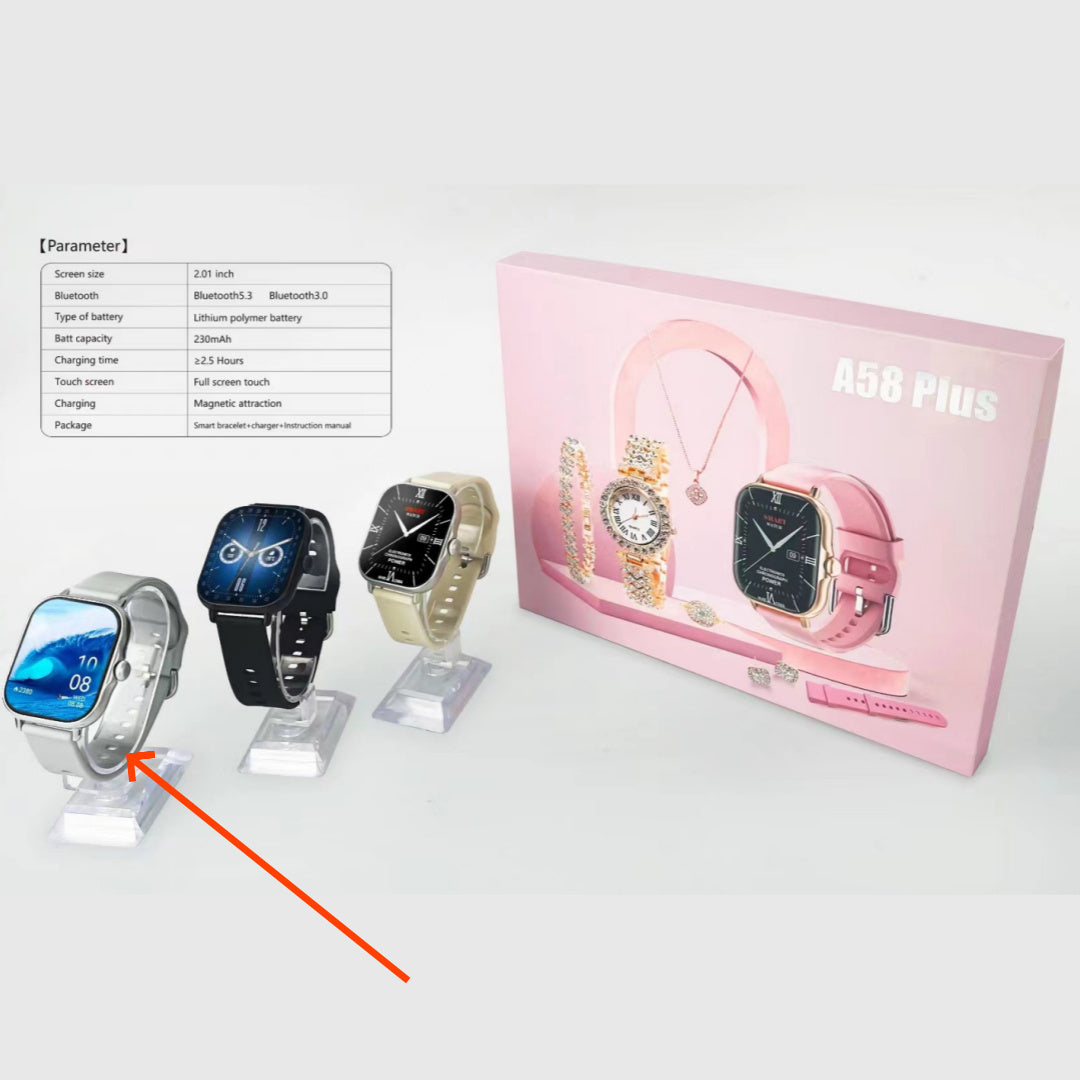 Women's gray smart watch
