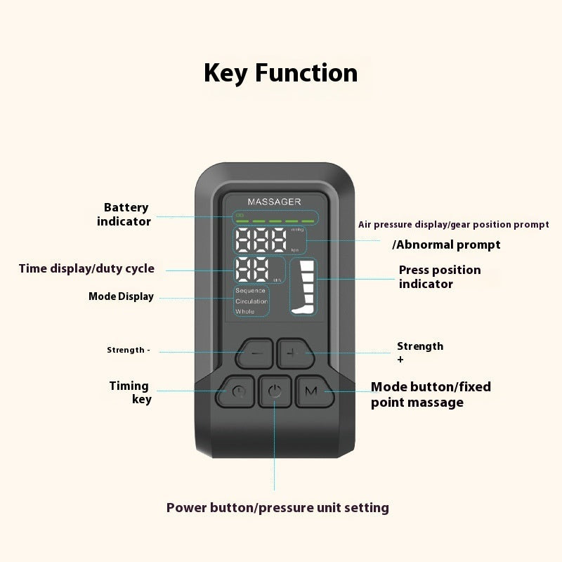 Alternate view: Air compression leg massager