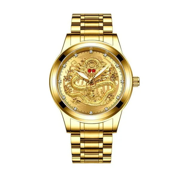 Classic gold-tone stainless steel quartz watch - view 5