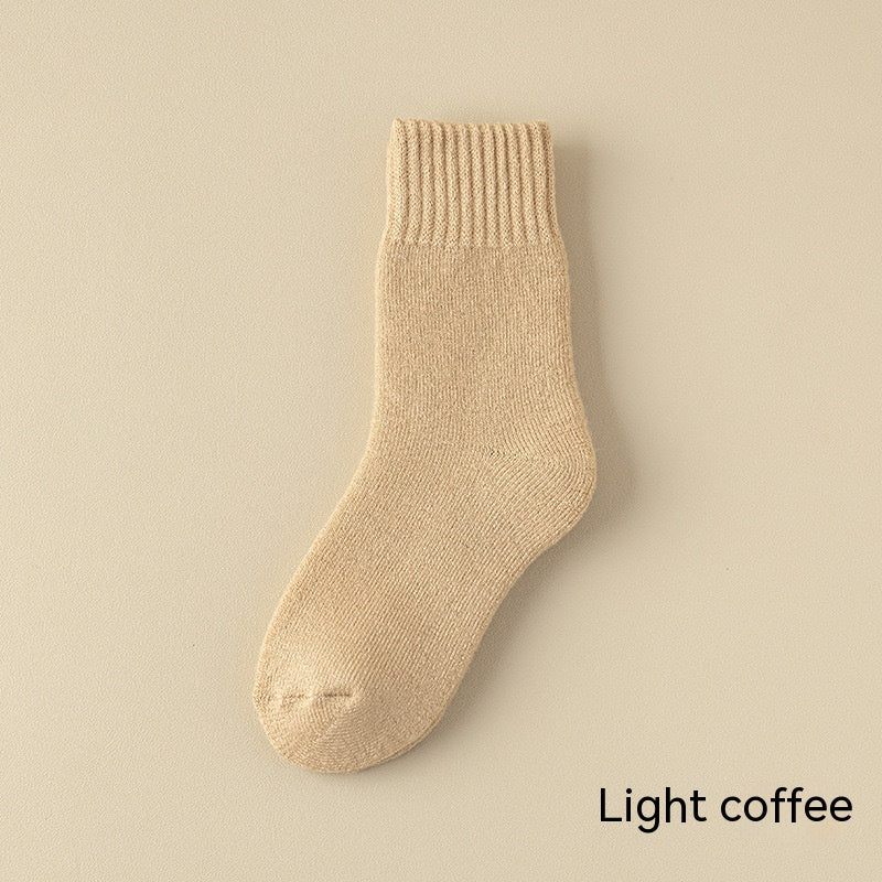 Kids light coffee socks