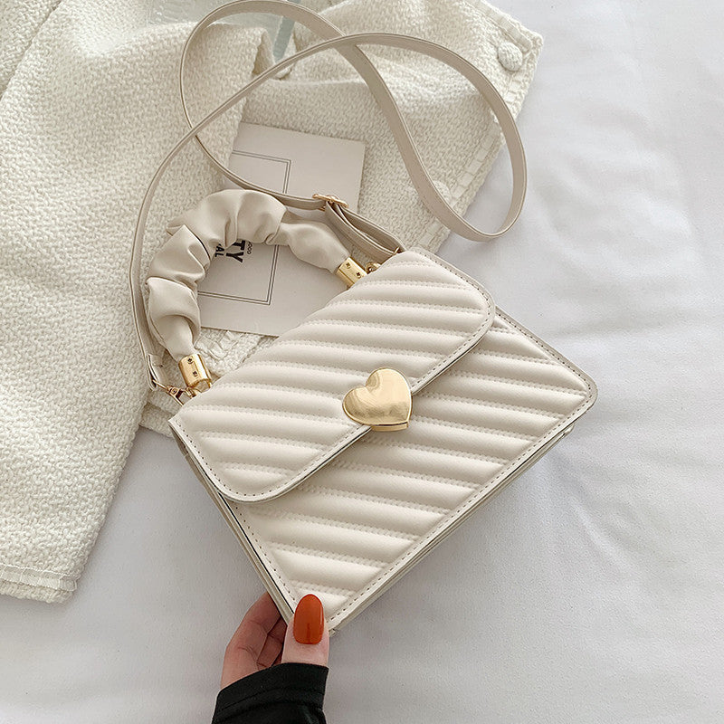 Women's white shoulder bag