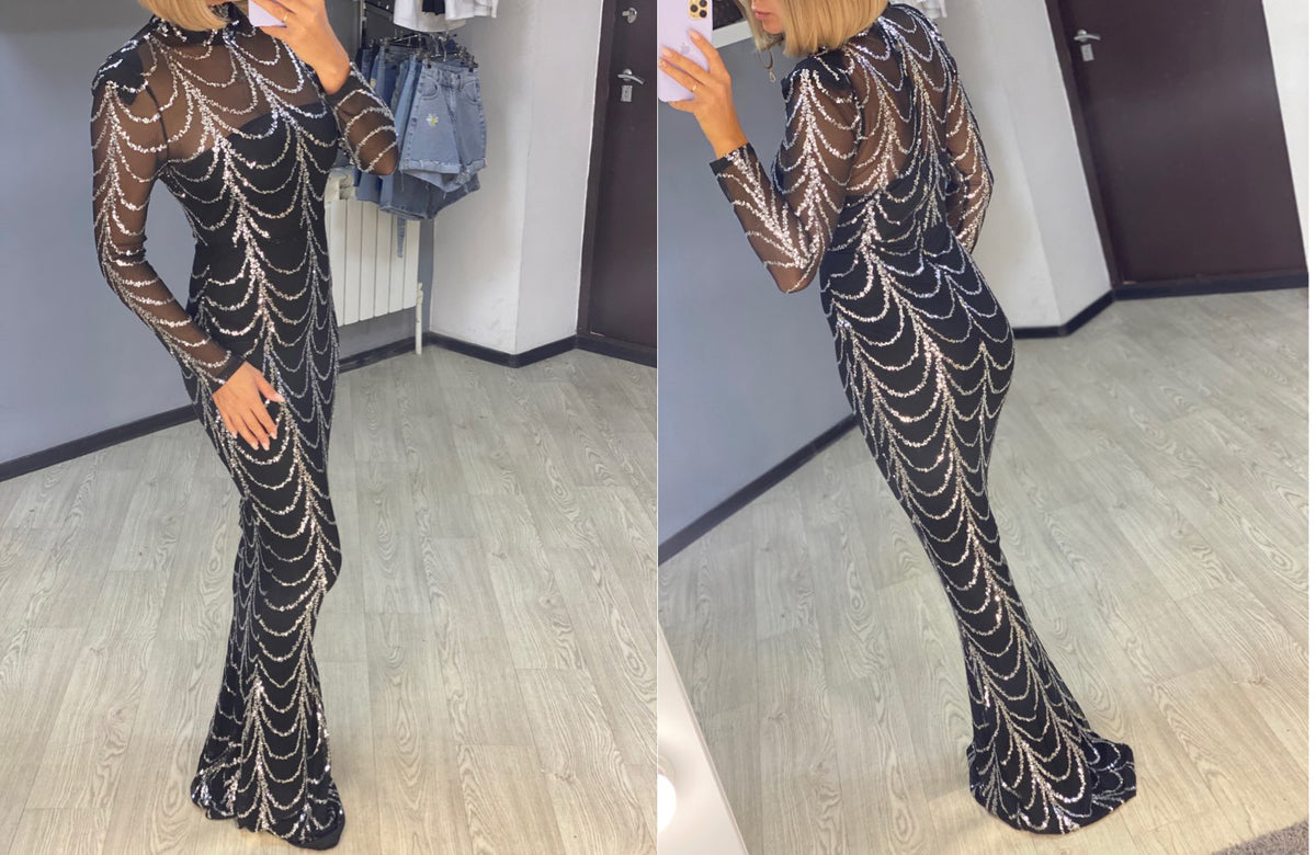 Alternate view: Women's sequin maxi dress