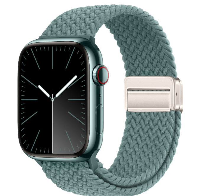 Unisex pine needle green starlight integrated watch band