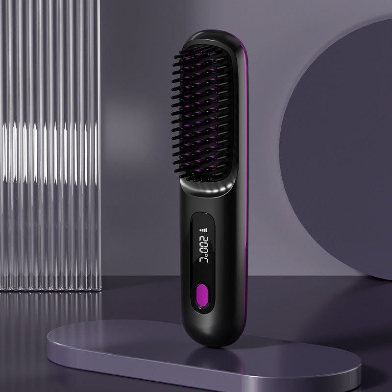 Unisex lcd black english portable comb