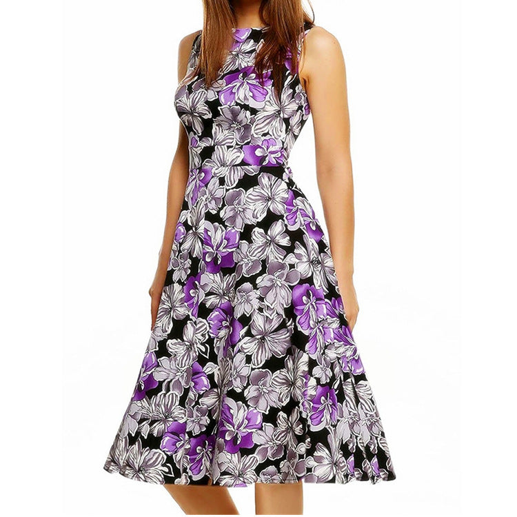 Alternate view: Women's vintage print dress