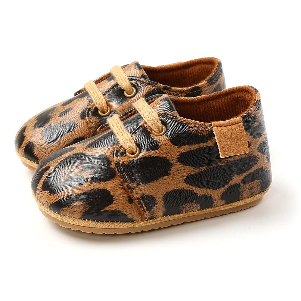Kids leopard baby casual shoes