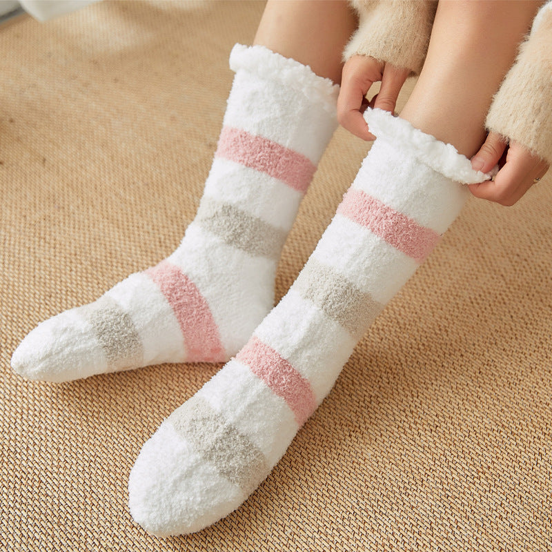 Women's coral fleece socks