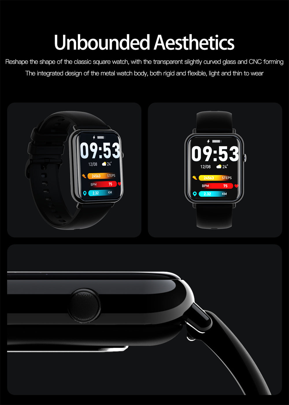 Alternate view: Women's waterproof smart watch