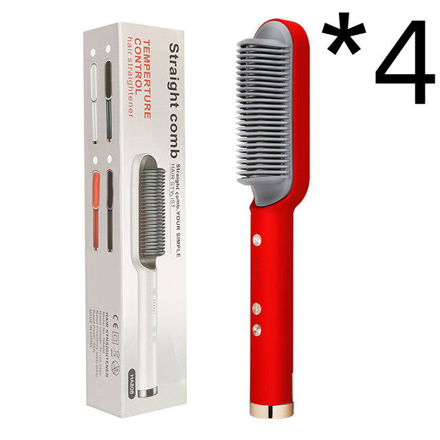 Unisex 2 in 1 hair straightener comb