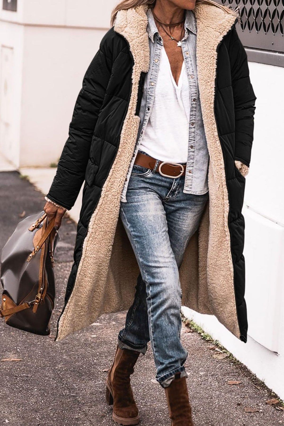 Women's black winter jackets