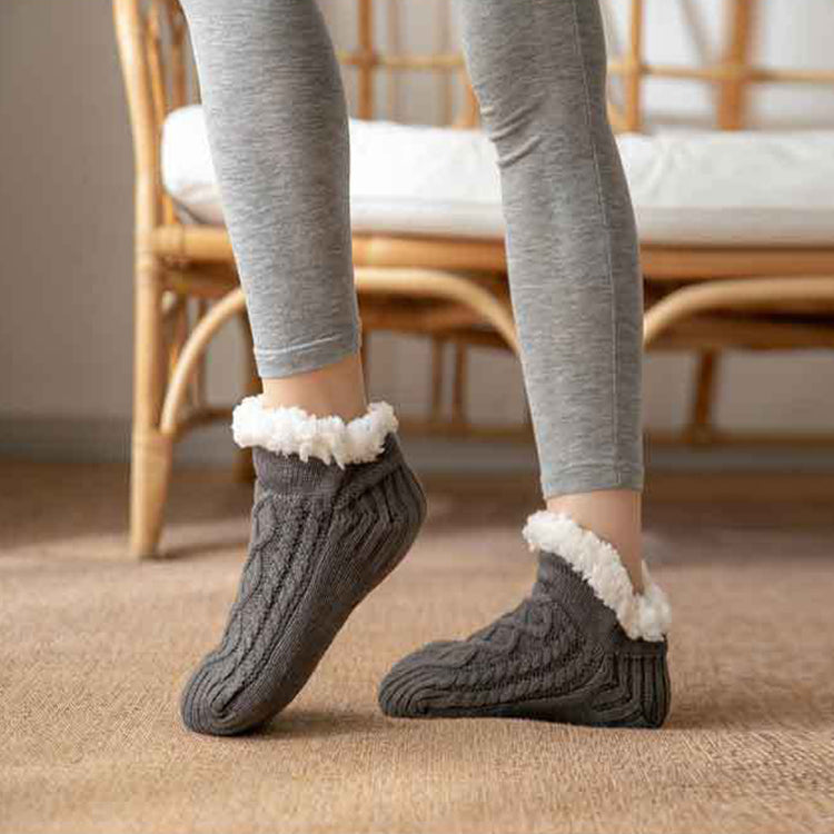 Knitted Plush Non-Slip Socks - view 9
